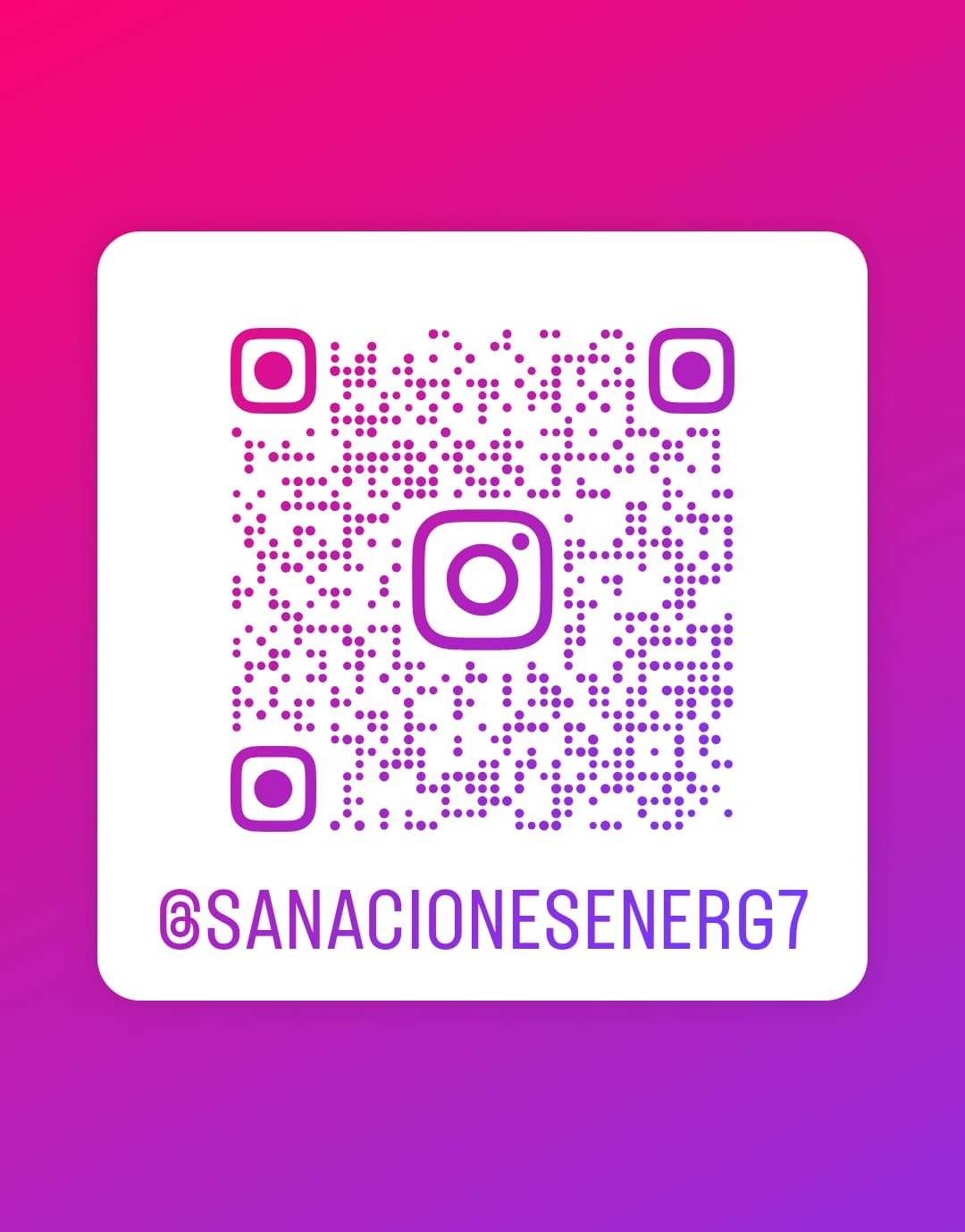 Código QR de Instagram de sanacionesenerg7
